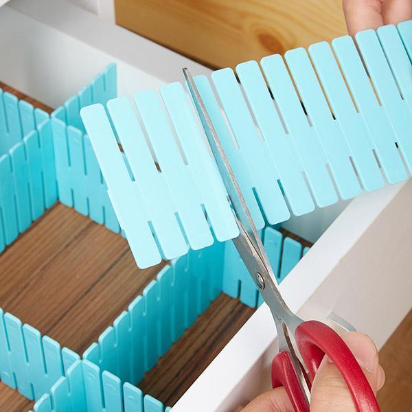 4 Pcs DIY Drawer Organizer Dividers