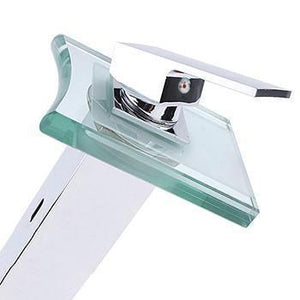 Color Changing Bathroom Sink Glass Faucet - Wash Your Hands With Style!