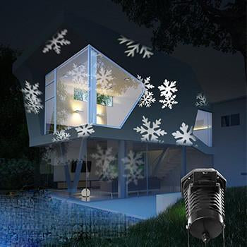 Motion Projector w\/ 10 Pcs Pattern Lens - Flying Snowflakes and More!