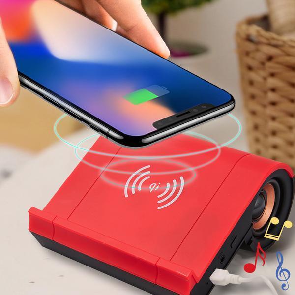 Wireless Phone Charger with Bluetooth Speaker