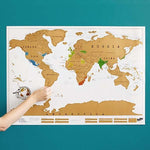 World Travel Scratch Map - Show Off Your Travel Footprint!